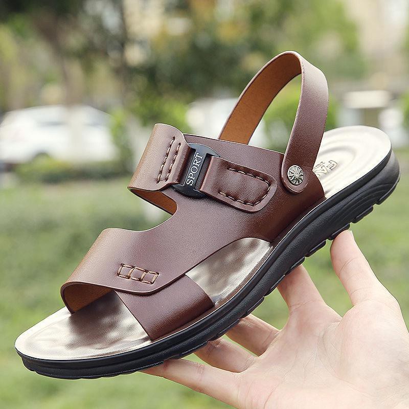 Giày Sandal Da Bò Hai Cách Dùng Thời Trang Nam Năng Động