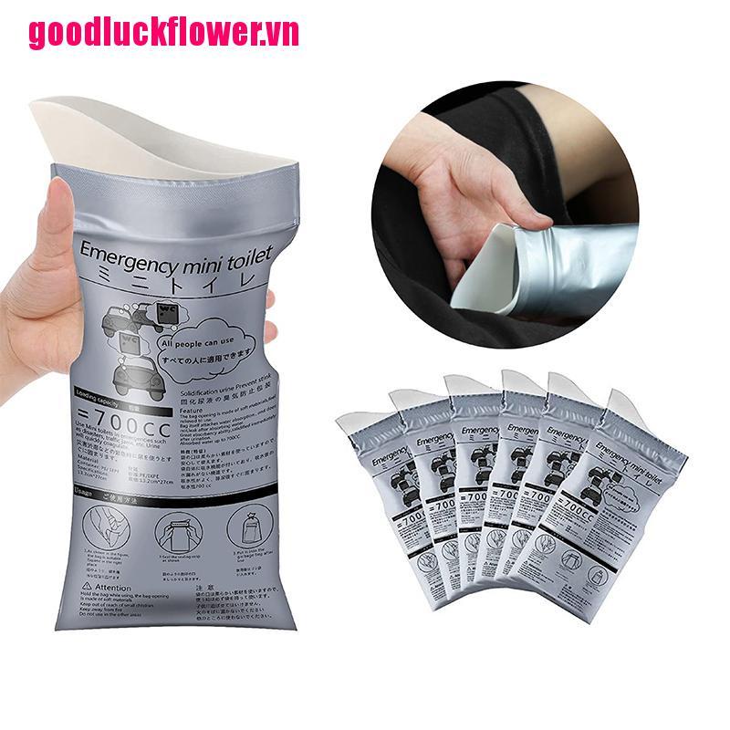 Bộ 1 / 4 Túi Đi Vệ Sinh mini 700ml Tiện Lợi