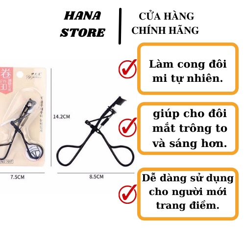 Kẹp Lông Mi EyeLash Curlen Uốn Mi Cong Tự Nhiên 24h Mỹ Phẩm Hana Chính Hãng