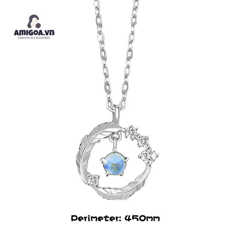 ✨✨Vòng cổ nữ bạc thật đẹp hình lông vũ Trang Sức