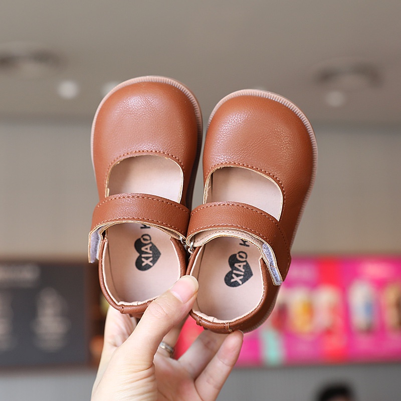 Giày Búp Bê Da Đế Mềm Kiểu Công Chúa Dễ Thương Cho Bé Gái