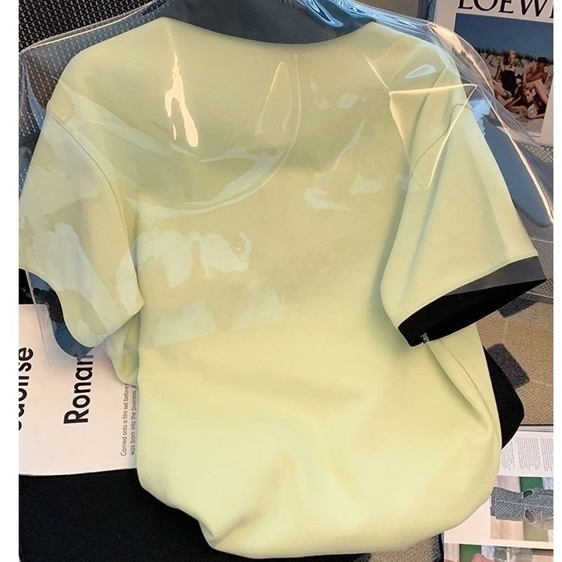 Áo Thun Tay Ngắn Màu Sắc Thời Trang Mùa Hè Dành Cho Nữ