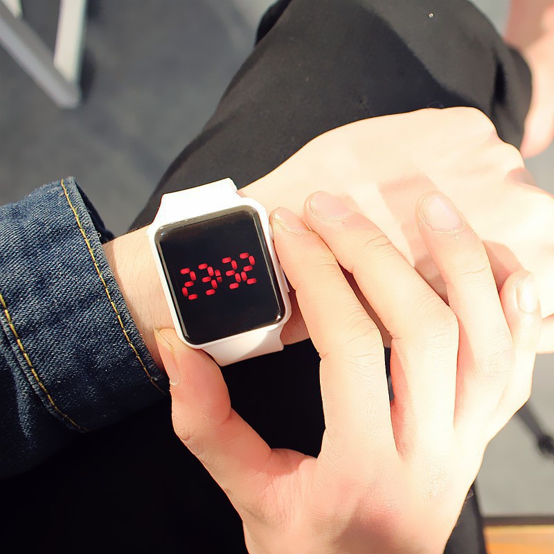 Đồng Hồ Điện Tử ⭐ 15 MÀU ⭐Đồng Hồ Led silicon mặt vuông sành điệu unisex phong cách thể thao thời trang Hàn Quốc | BigBuy360 - bigbuy360.vn