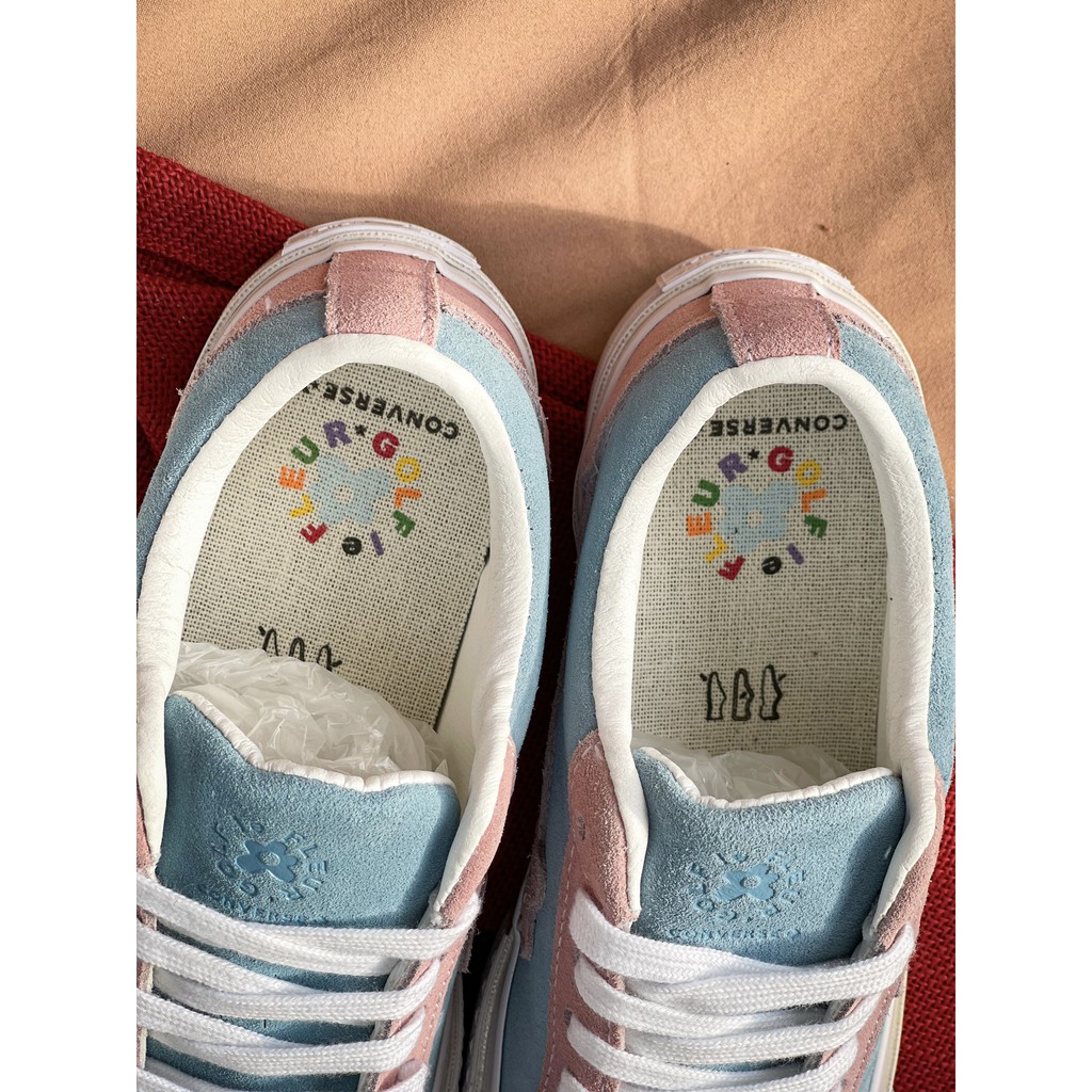 [ 𝐂𝐇𝐈́𝐍𝐇 𝐇𝐀̃𝐍𝐆 ] Converse Golf Le Fleur x Converse Onestar Suede Plume/Pink Low