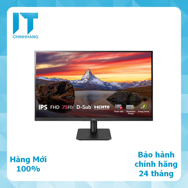 Màn hình LG 24MP400-B 24" IPS 75Hz - Hàng Chính Hãng