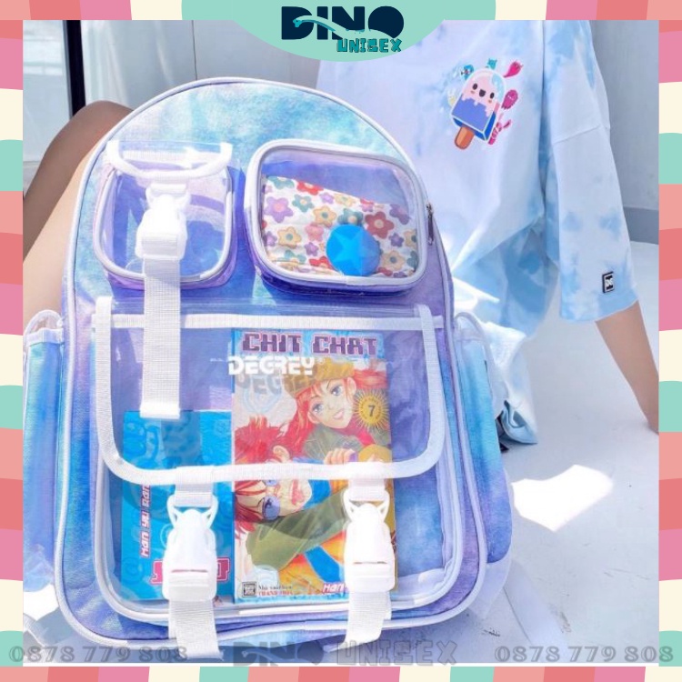 Balo Degrey Thời Trang Unisex - Cặp Đi Học Nhiều Màu Hot Trend | Tặng Kèm Sticker + Giấy Thơm
