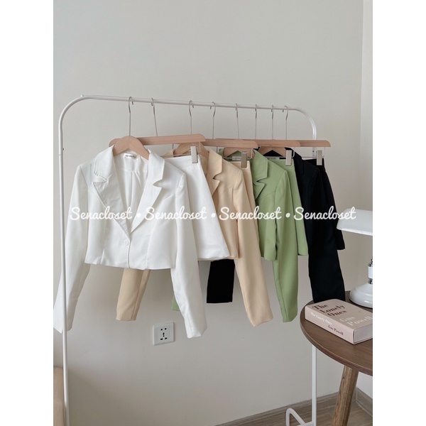 Set croptop vest dài tay chân váy (Ảnh thật)