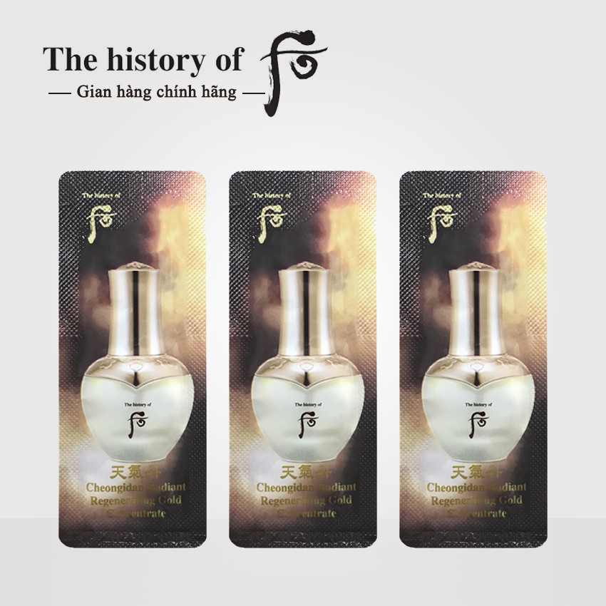 Tinh chất Whoo Cheongidan Radiant Regenerating Gold Concentrate 1ml/gói - Tinh chất Whoo vàng | BigBuy360 - bigbuy360.vn