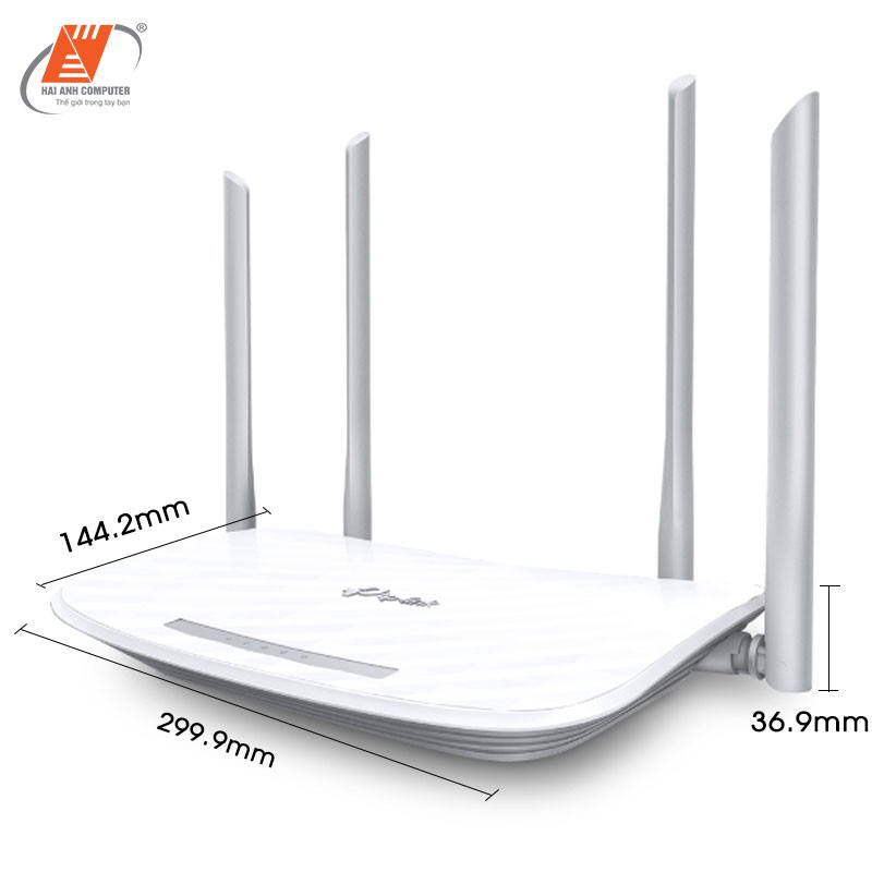 Bộ phát WiFi Wireless TP-Link C50 | 4 ăng ten - Phát trực tuyến 4K - Hàng chính hãng