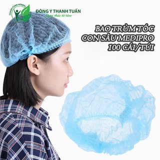 Bao Trùm Tóc Con Sâu Medipro 100 Cái/Túi