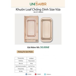 Khuôn Loaf chống dính Unibaker