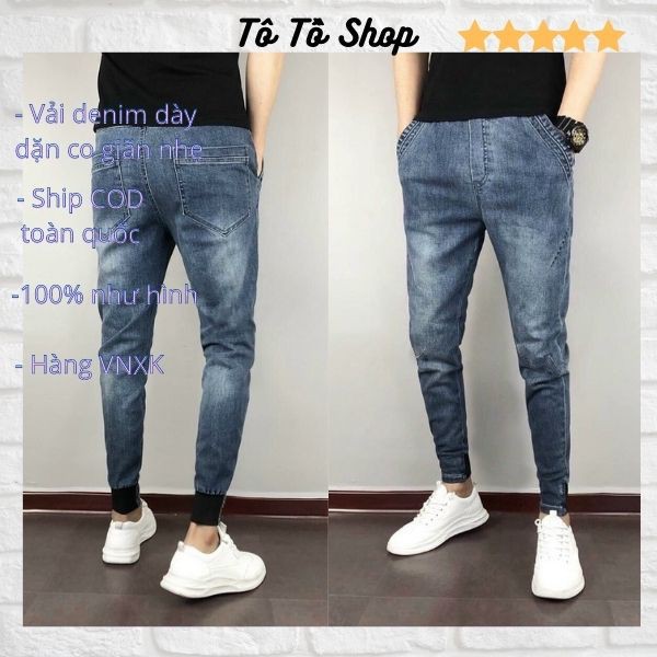 HÀNG NHẬP KHẨU -  Quần Jean Nam Mẫu Mới ❤️FREESHIP❤️ Quần Bò Nam Ống Túm Túi Xéo Thời Trang Chuẩn Hàng Shop Tô Tồ Shop -