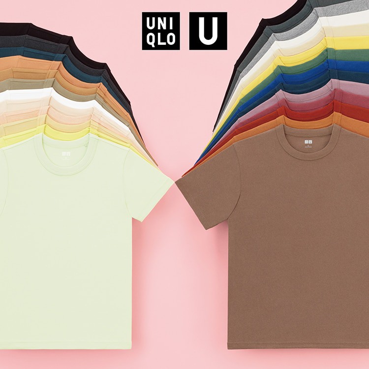 (UNIQLO chính hãng) - Áo phông nữ cổ tròn ngắn tay dòng U - Crew neck T Shirt (short sleeves)