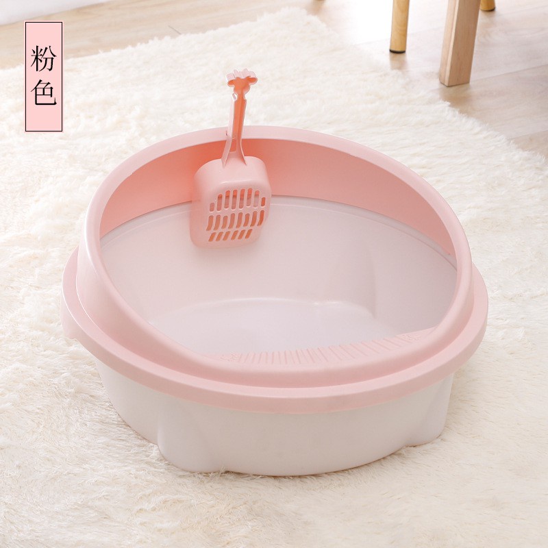 TẶNG KÈM XẺNG - Khay đựng cát vệ sinh cho mèo cao cấp hình elip