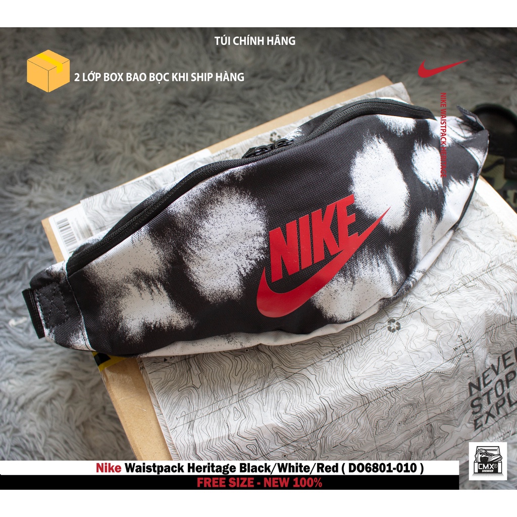 [ HÀNG CHÍNH HÃNG ] Túi Bao Tử Nike Waistpack Heritage Black ( DB0488-010 ) - HÀNG CHÍNH HÃNG 100%