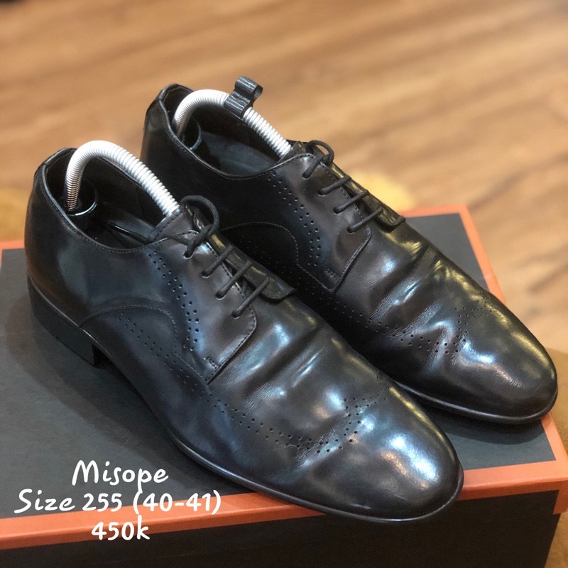 [Giày 2hand] [Size 40,5] Giày Tây Da Bóng Thương Hiệu Misope Kiểu Dáng Oxford Sang Trọng