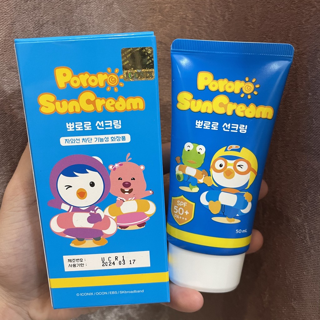 Kem Chống Nắng Trẻ Em PORORO SunCream