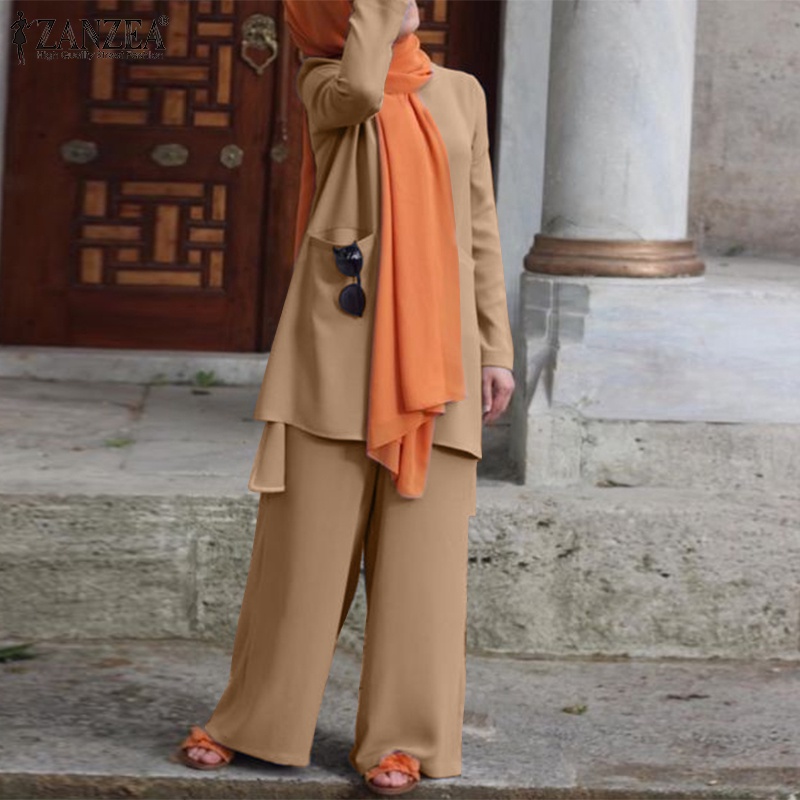 Zanzea Quần Dài Ống Rộng Thời Trang Dành Cho Nữ