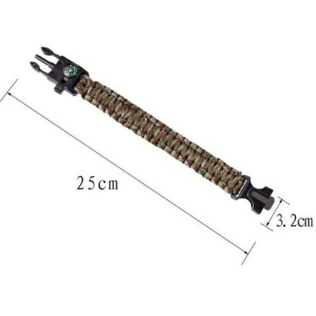 VÒNG TAY SINH TỒN- LA BÀN- ĐÁNH LỬA- CÒI- DAO.