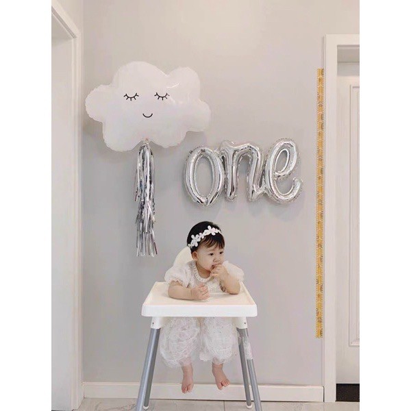 Bóng Chữ ONE Trang Trí Sinh Nhật, Thôi Nôi Xinh Xắn Size Lớn