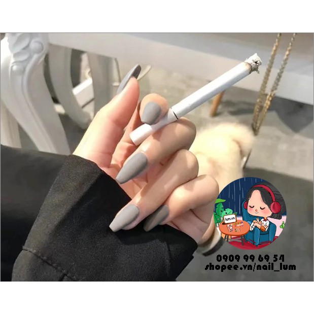 Móng Giả - Nail Dài Đơn Màu [Sẵn Keo - Đóng Hộp 24 Mẫu Đủ Size]