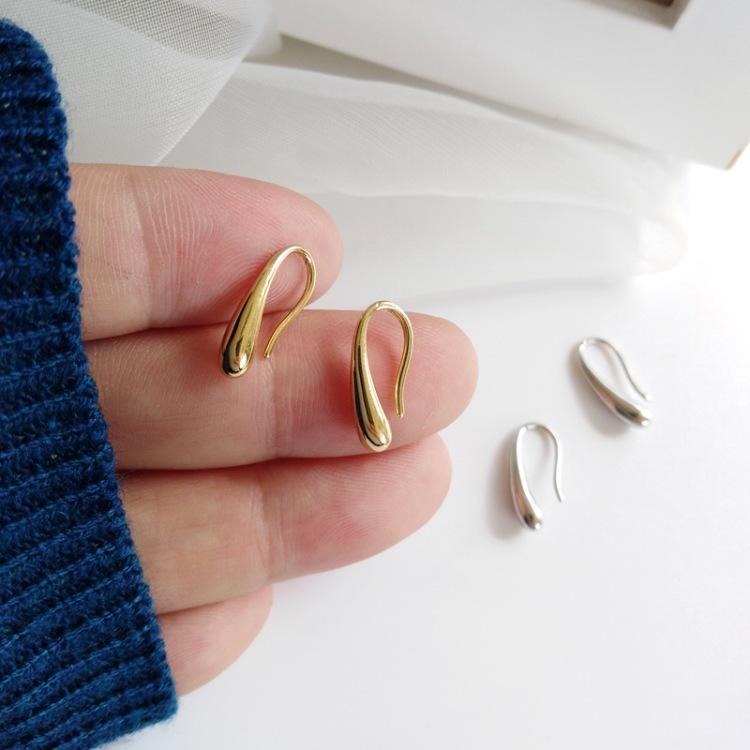 Bông tai trù tượng hiện đại chuôi bạc 925 cao cấp - Mely D133