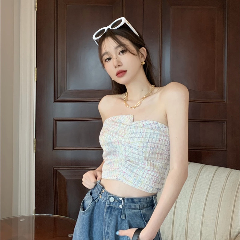 Áo Croptop Dáng Ôm Thời Trang Mùa Hè Quyến Rũ Cho Nữ