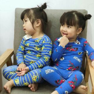 Combo 4 bộ thun borip thu đông cho bé