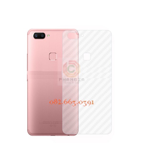 Miếng dán mặt lưng skin carbon Vivo X6 plus/ X6s/ X7 plus