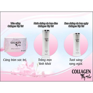COMBO COLLAGEN  DƯỠNG TRẮNG DA TÂY THY NƯỚC DƯỠNG KEM DƯỠNG DA VÀ VIÊN UỐNG