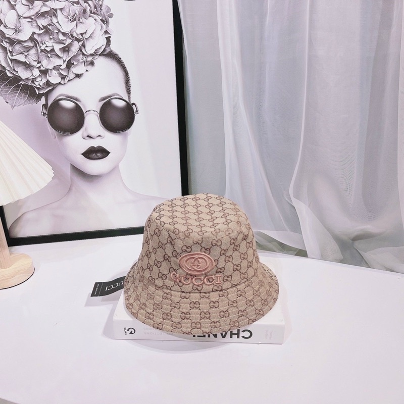 Nón bucket gucci hàng loại 1 logo thêu fullogo tem mạc