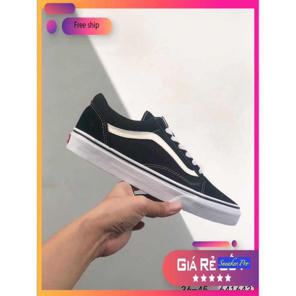 (Giảm kịch sàn sale cực khủng) Giày thể thao Vans Old Skool, giày học sinh sinh viên màu đen cực đẹp ..
