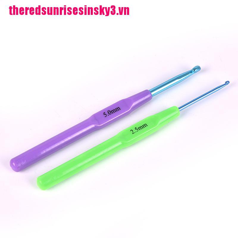 Set 6 kim đan len bằng nhựa và nhôm đa năng