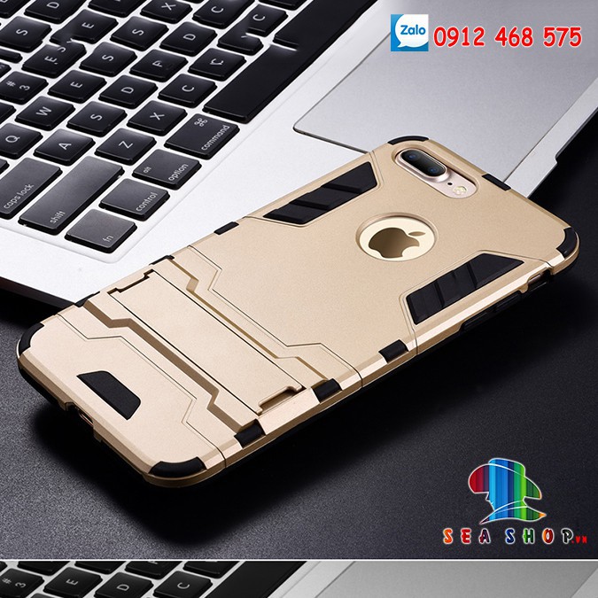 [TẶNG KÍNH CƯỜNG LỰC] Ốp lưng iPhone 7 Plus Iron man chống sốc / Ốp chống ip7 Plus - Seashop