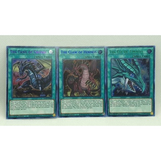 Bài Yugioh - Combo The Eye Of Timaeus (Ultra Rare) + The Claw Of Hermos (Ultra Rare) + The Fang Of Critias (Ultra Rare)