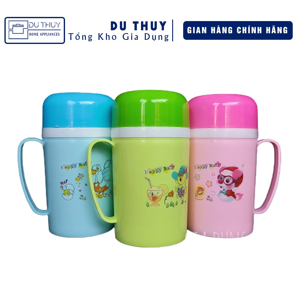 Ca giữ nhiệt dung tích 500 ml chất liệu nhựa chính phẩm an toàn cho người sử dụng