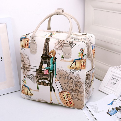 Túi du lịch, Túi xách du lịch da PU gấp gọn, style mới đa dạng mẫu