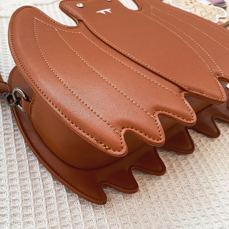 Túi Đeo Chéo Da Pu Hình Dơi Phong Cách Gothic Sáng Tạo