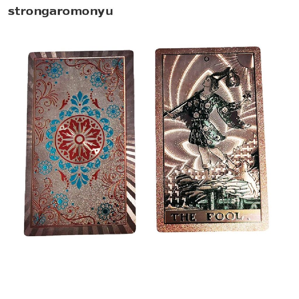 Bộ Bài Tarot Lá Vàng Sang Trọng Bằng PVC Chống Thấm Nước