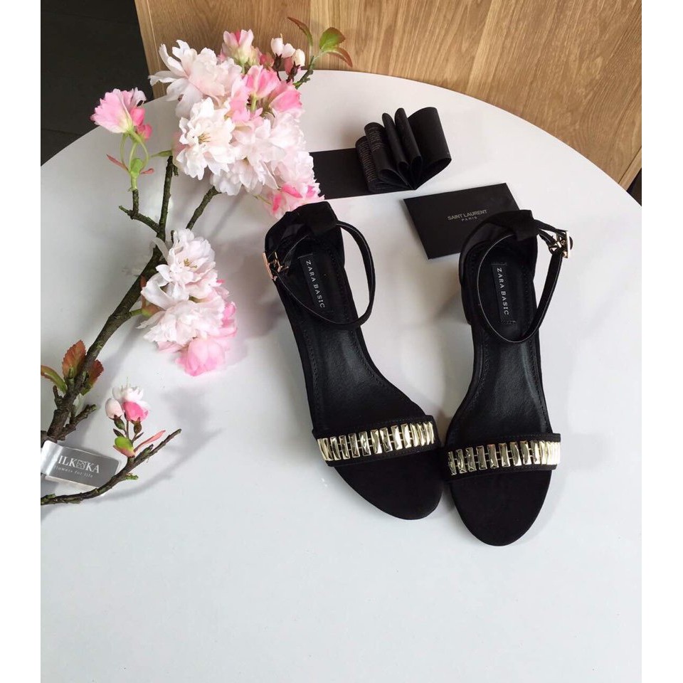 [GIÁ HỦY DIỆT] [XẢ KHO] Sandal Zara Basic da lật có video