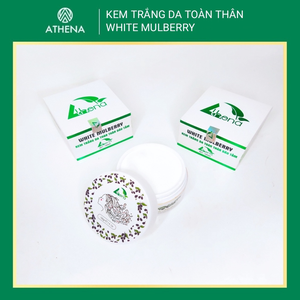 Kem Trắng Da Toàn Thân Dâu Tằm ATHENA, Da Trắng Hồng Tự Nhiên | BigBuy360 - bigbuy360.vn