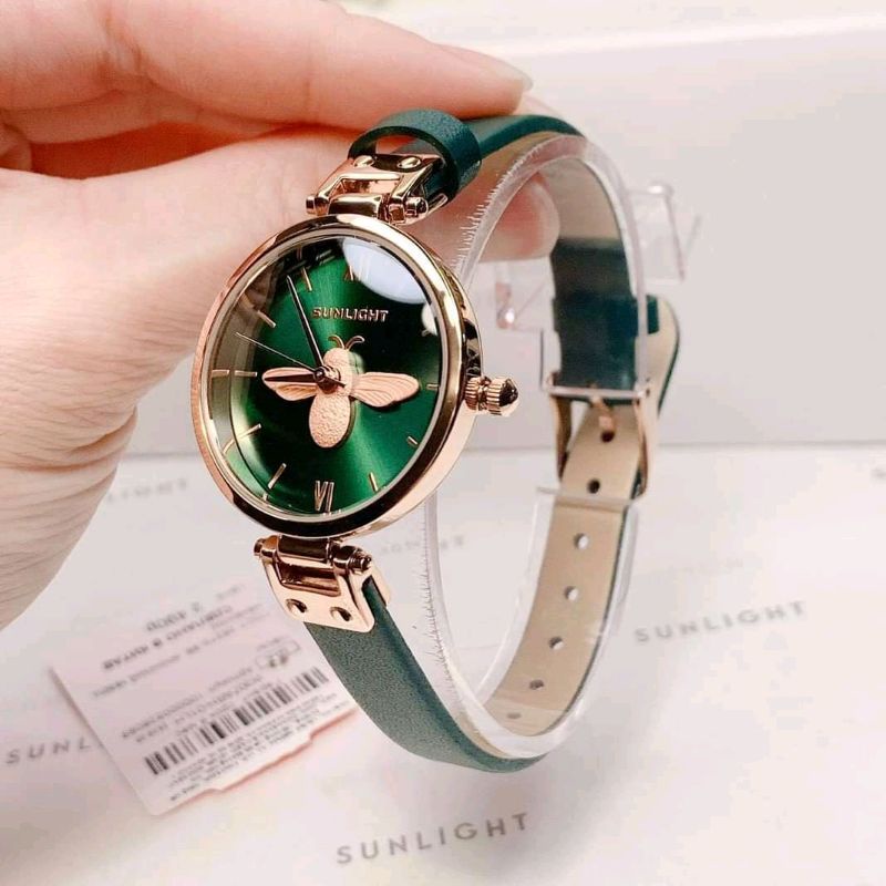 Đồng hồ nữ_chính hãng Sunlight Nga_dây da cao cấp