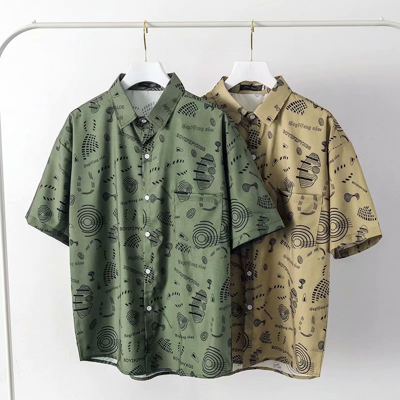 Áo Thun Tay Ngắn Dáng Rộng In Họa Tiết Thời Trang Mùa Hè Mới Size M-3XL Cho Nam