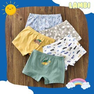 Sét 5 Quần Chíp Đùi Hình Khủng Long, Siêu Nhân Cao Cấp Cho Bé Trai 100% Cotton