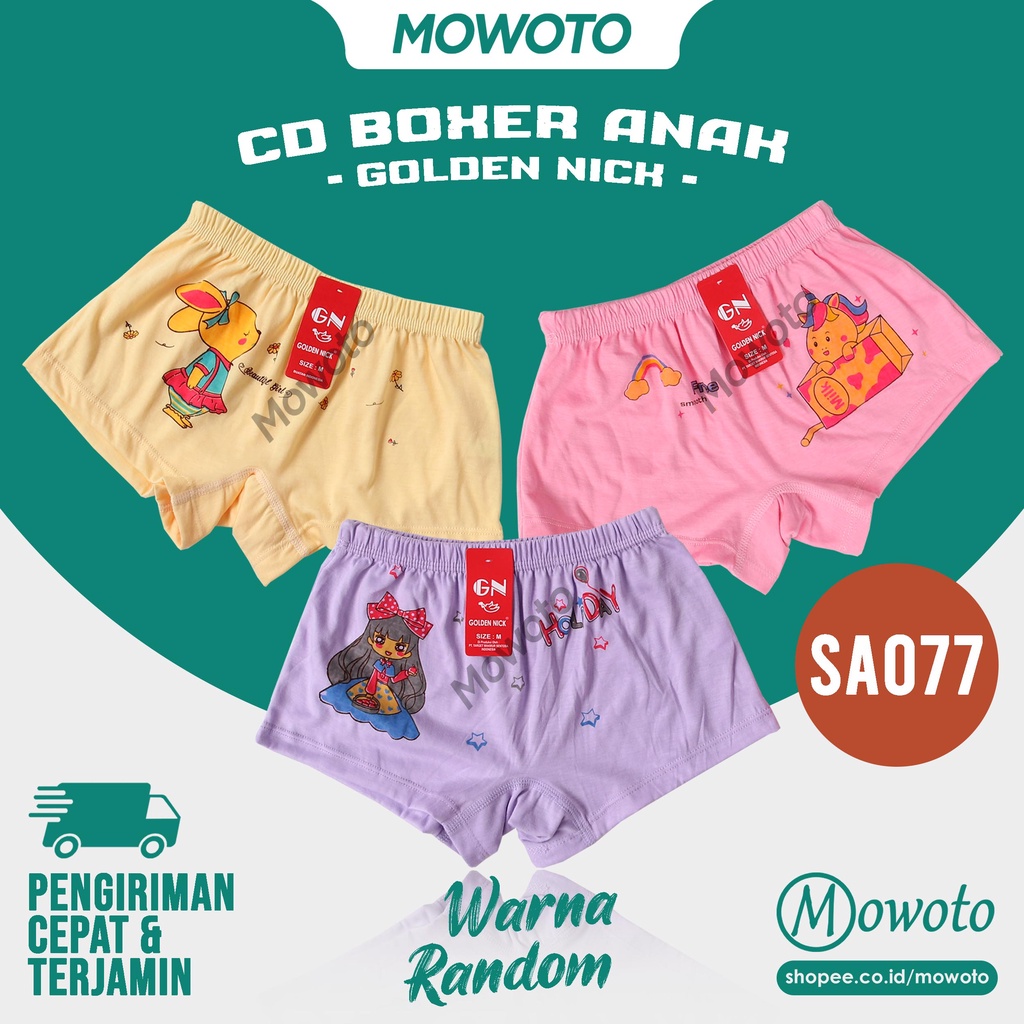 Đĩa cd ca nhạc SA 077 màu sắc | Quần lót Boxer xinh xắn cho bé gái