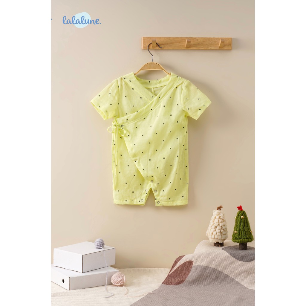 Bộ bodysuit summer màu xanh, cam hồng lalalune dành ho bé 3-24m