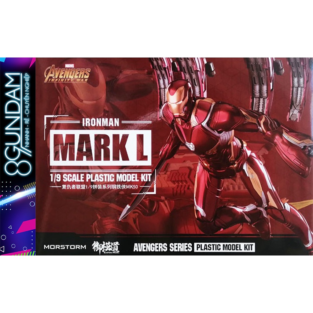 Mô Hình Lắp Ráp 1/9 Iron Man Ironman Mark 50 L MK50 bản DELUXE (E-Model)