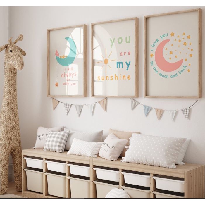 Tranh canvas treo tường trang trí phòng trẻ em MEW145