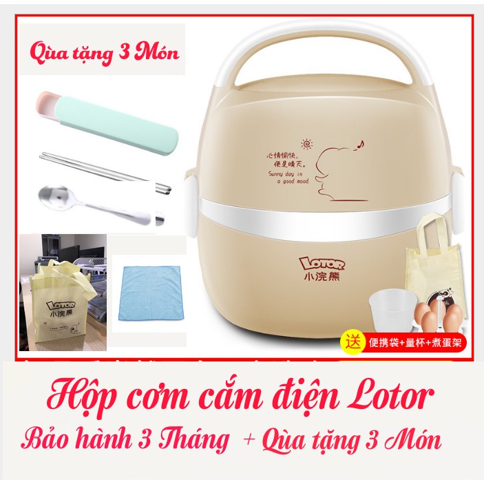 Hộp Cơm Cắm Điện Lotor Dành Cho 1 Người Ăn - Bảo hành 3 Tháng