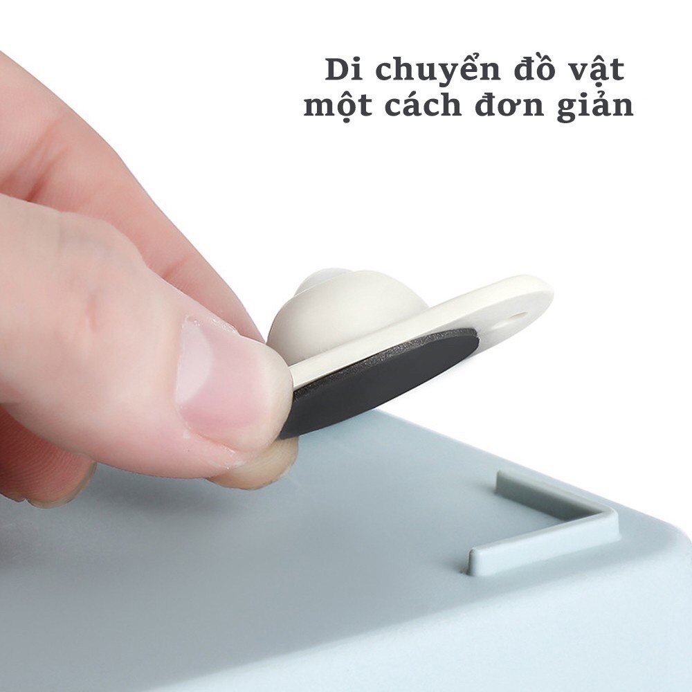 Bộ 4 Bánh Xe Dán Di Chuyển Thùng, Hộp - Xoay 360 Độ, Bánh Thép Siêu Bền, Chịu Lực 88257 Chợ Tốt Store